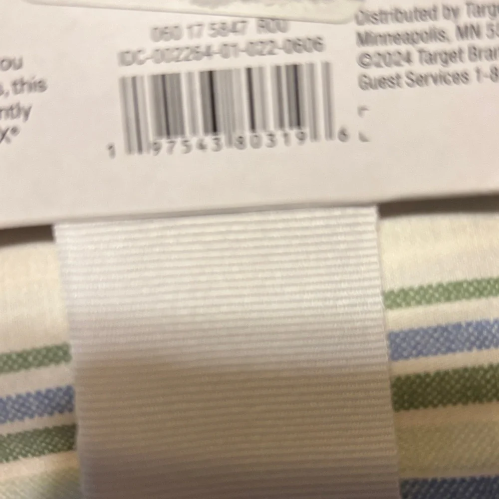 Room Essentials ONE PIECE Striped Cotton Blend Duvet Cover (shams NOT included)